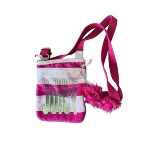 Vintage Y2k Juicy Couture Crossbody Bag 2000s choose juicy striped